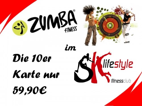 Zumba Angebotskarte